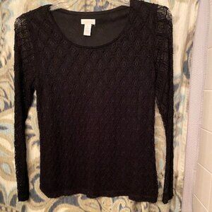 Lacey Black Chico's Top